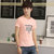 速起夏季男士短袖T恤 纯色圆领体恤 男装修身上衣 夏装半袖衣服(粉红色 XXXL)第3张高清大图