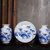 景德镇陶瓷器三件套小花瓶现代中式客厅电视柜插花工艺品装饰摆件(绿荷清)第2张高清大图