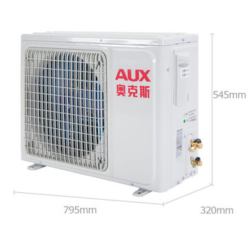 奥克斯（AUX）大1匹 极客平板 纤薄机身 冷暖 变频 二级能效 智能 壁挂式空调 KFR-26GW/BpX700(A2)