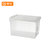 钢米 15L白盖透明 41.5*29.5*17cm 整理收纳箱（计价单位：个）白盖透明第2张高清大图