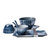 创意个性日式和风釉下手绘二人食家用陶瓷陶艺碗盘礼盒餐具套装(墨迹款)第5张高清大图
