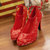 秋季新款红色单鞋结婚鞋新娘鞋红鞋敬酒鞋结婚鞋HX(红色 39)第3张高清大图