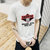 左岸男装圆领短袖T恤韩版修身青少年字母印花休闲半袖T恤衫潮(白色 XXXL)第4张高清大图