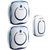 CACAZI卡佳斯 9809-2一拖二 交流数码闪光门铃无线家用远距离遥控电子门铃 防水按钮 老人呼叫器(桔色)第2张高清大图