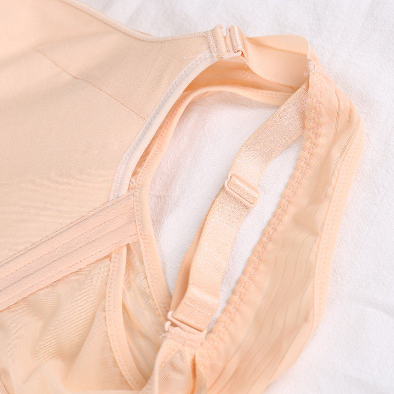 婷美无钢圈小胸变大调整收副乳聚拢文胸女士内衣胸罩(肤色 85c)