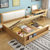 恒兴达 北欧简约软包软靠床 1.5m1.8米现代经济小户型日式双人实木床家具(1.8*2米原木色 床+床头柜*1)第2张高清大图