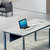 艾诺狄斯 现代简约单人位带柜经理台办公桌椅办公家具人造板1.6米(胡桃色六人位 默认)第3张高清大图