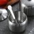 欧式304不锈钢调料盒单件带勺调味罐辣椒油罐盐罐 创意厨房用品(圆珠8.5cm（400ml）)第7张高清大图