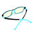 AA99儿童防蓝光眼镜手机电脑防辐射护目镜树脂镜片TR90材质镜框C01适用年龄4-12岁(蓝光阻隔Plus黑蓝色)第5张高清大图