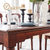 拉斐曼尼 KT001 欧式餐桌椅组合美式仿古实木餐桌雕花长方形小户型饭桌美式餐桌(餐桌 1.35米木餐桌)第5张高清大图