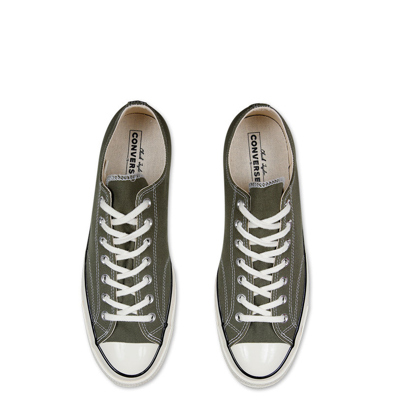 converse匡威chuck70经典低帮复古帆布鞋162060c灰绿色425