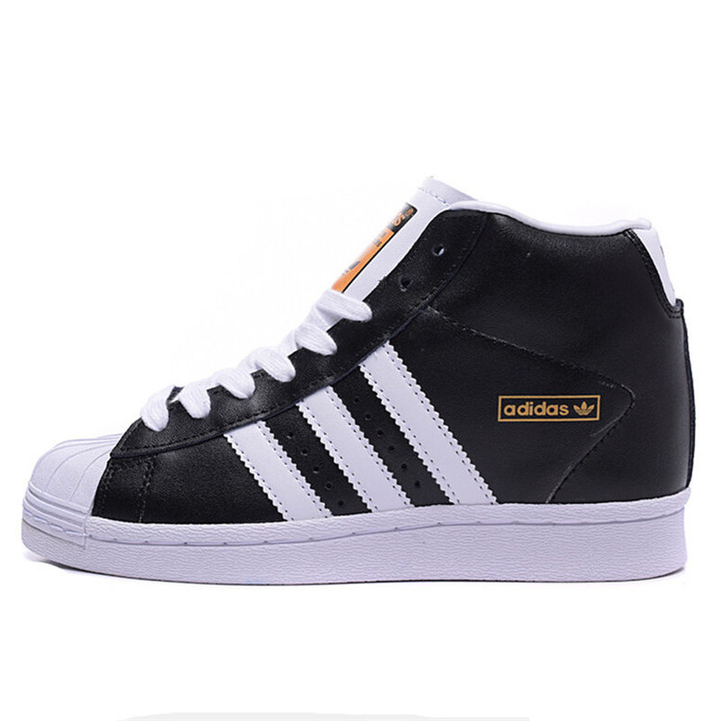 adidas阿迪达斯女鞋 2015新款三叶草贝壳头高帮 女休闲鞋 运动板鞋(内