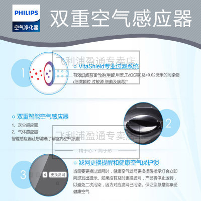 飞利浦(Philips)AC4374空气净化器家用除甲醛烟尘PM2.5雾霾杀菌（AC4076升级款）