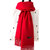 新款女士保暖纯色仿羊绒围巾 欧美流苏加长加厚围巾披肩(大红色)第5张高清大图