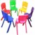 京好 孩童学习桌椅 幼儿园课桌套装 宝宝写字桌子套装升降餐桌B28(绿色月亮桌 不能升降)第3张高清大图