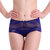 新款中腰大码女士内裤透气性感蕾丝收腹莫代尔女三角裤四条装(自主下单，备注颜色 M（1.8-2.0尺）)第4张高清大图