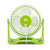 中联usb电风扇柔风省电小风扇空调办公室桌面宿舍低静音迷你台扇(ZLU01-150绿色+USB红色小风扇)第3张高清大图