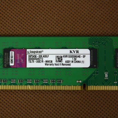 金士顿(Kingston)骇客神条 DDR3 1333 4GB台式机内存KVR1333D3N9/4G-SP
