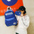 didas/阿迪达斯女包双肩包男包书包校园户外旅行包休闲运动韩版背包(蓝色)第5张高清大图