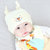 春秋冬新生儿胎帽初生儿女童宝宝套头棉帽男童婴儿帽子12个月(蓝色)第5张高清大图