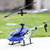 合金遥控飞机耐摔3.5通直升机充电动男孩儿童模型玩具飞机无人机飞行器(蓝色 一个机身三个电池)第2张高清大图