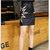 素芬 半身裙秋冬新款女装时尚秀花pu皮裙短裙包臀A字裙秀闪电半身裙(黑色 XL)第4张高清大图