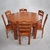 木巴餐桌实木餐桌椅组合可伸缩折叠饭桌圆桌子跳台家用餐桌小户型(CZ166+YZ341(一桌六椅） 默认)第4张高清大图