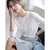 MISS LISA法式镂空冰丝空调开衫女短款 夏季薄款短袖针织开衫K16402(桔色 XL)第4张高清大图