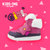 kids.ing女童运动鞋冬季加绒粉色女孩鞋子新款韩版儿童鞋1-8岁(13码 紫红色)第2张高清大图