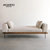 北欧简约布艺新款小户型客厅组合三人位沙发床网红表情可拆洗沙发(米白色 200x85x65)第5张高清大图