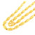 传世美钰 黄金项链 足金男士橄榄珠项链(约44.37)第3张高清大图