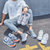 Newblfazhan新款N997运动鞋男女百搭休闲减震跑步鞋情侣鞋(白灰红 42)第7张高清大图