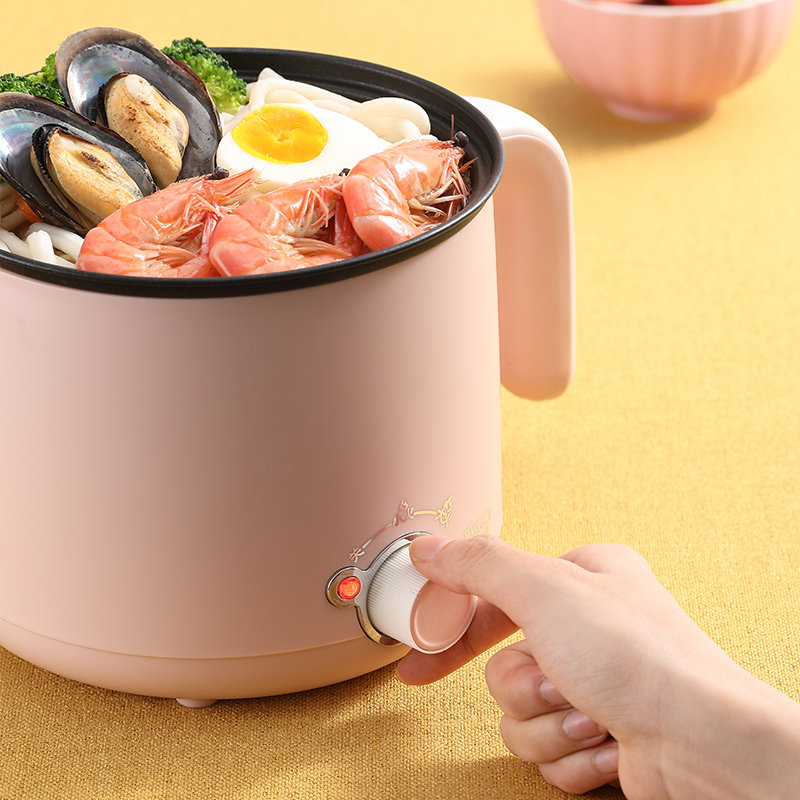 小浣熊宿舍学生电煮锅1人2多功能家用迷你小型功率寝室小锅小电锅(米