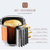 美的（Midea）面包机 早餐机 烤面包机 和面机 多功能 可预约全自动家用双撒料智能面包机 ESC1510(双撒果料)第5张高清大图