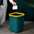 北欧方形垃圾桶家用客厅创意可爱卧室简约无盖办公纸篓厨房收纳桶(天蓝色(小号)10L（买1个送垃圾袋1卷） 默认版本)第5张高清大图