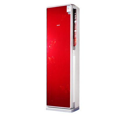 三洋（SANYO）KFRD-50LW/EF1-2R(红)空调 2P定频冷暖三级能效柜式空调（约20-37㎡）铜化玻璃一体外观 魔幻触控显示屏