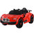 儿童电动车四轮汽车带遥控童车小孩男女宝宝玩具车可坐人摇摆车(红色)第4张高清大图