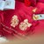 公主风60s支长绒棉贡缎四件套红色婚庆刺绣被套全棉1.8m床上用品(爱恋)第3张高清大图