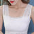 夏季韩版女式蕾丝花边吊带背心莫代尔女士打底衫(白色 均码80-125斤)第6张高清大图