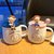 可爱卡通陶瓷杯带盖勺马克杯男女学生情侣水杯子咖啡杯情人节礼物(UC8988马克杯粉头像+)第4张高清大图