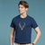 传奇保罗夏季新款圆领男士短袖t恤修身打底衫半袖体恤潮（M-3LX）ZMN503(蓝色 XXL)第4张高清大图