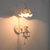 创意个性美式陶瓷玻璃壁灯简约铁艺卧室床头灯过道走廊阳台灯白色树脂天使娃娃(白色陶瓷灯罩 带5w光源)第2张高清大图