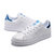 ADIDAS 阿迪达斯三叶草 绿尾板鞋 运动休闲鞋 男女鞋小白鞋M20324(白亮蓝 38)第3张高清大图