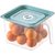 冰箱收纳盒食品级保鲜专用蔬菜鸡蛋食物整理盒子家用厨房用的神器(买家推荐-橙色大号6个装（加大4.8L 高性价比 破损包赔）)第2张高清大图
