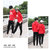 2017阿迪达斯情侣运动套装长袖两件套连帽跑步运动服(大红女 M)第4张高清大图