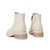 森达2021冬季新款商场同款简约时尚粗跟舒适休闲女短皮靴4AJ01DD1(米白 35)第4张高清大图