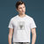 传奇保罗夏季新款圆领男士短袖t恤修身打底衫半袖体恤潮（M-3LX）ZMN503(白色 XL)第4张高清大图