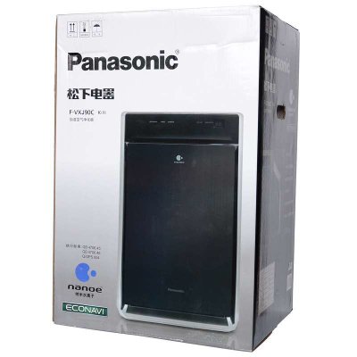 Panasonic/松下F-VXJ90C空气净化器家用除甲醛pm2.5去异味除烟尘(黑色)