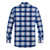 【加绒加厚】商务休闲格纹柔复古男士保暖衬衫(蓝色 170)第2张高清大图