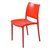办公椅餐椅加厚塑料靠背椅(橙色)第2张高清大图
